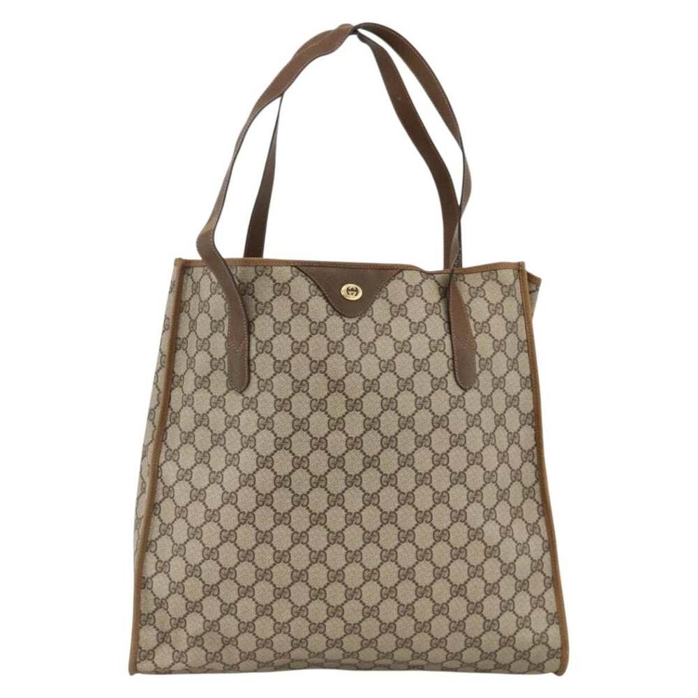 Gucci GG Supreme Tote Bag Beige